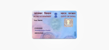 PAN card.